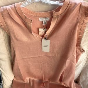 Current Air Los Angeles Peach Tank Small NWT